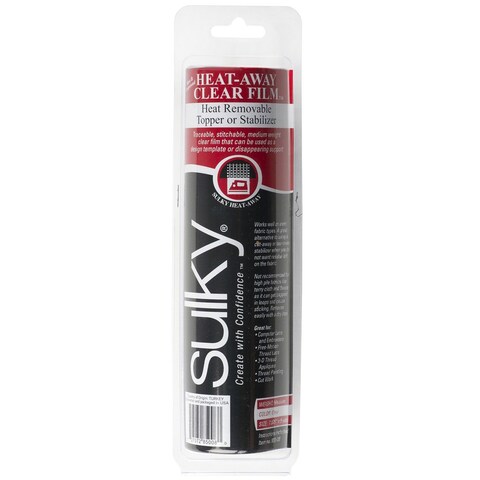 Sulky Of America 85008 Heat Away Film Brush Off Stabilizer 778 by 9 yd Clear