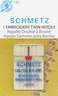 SCHMETZ Embroidery Twin 130705 HE ZWI Household Sewing Machine Needles  Carded  Size 3075