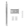 Hickory Hardware Bottom Centered Drawer Mount Not Compatible with Side Mount Drawers Heavy Duty Center Drawer Slide for Cabinet  Dresser Drawers Easy Open  Soft Close Glide Track 20 Inch