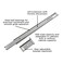 Hickory Hardware Bottom Centered Drawer Mount Not Compatible with Side Mount Drawers Heavy Duty Center Drawer Slide for Cabinet  Dresser Drawers Easy Open  Soft Close Glide Track 20 Inch