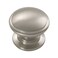 Hickory Hardware 1 Pack Solid Core Kitchen Cabinet Knobs Luxury Cabinet and Dresser Knobs Handle Pulls for Doors  Drawers 114 Inch Satin Nickel Williamsburg Collection P305315