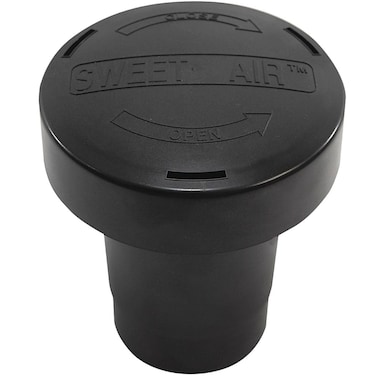 Vent Stack Filter ABS Black