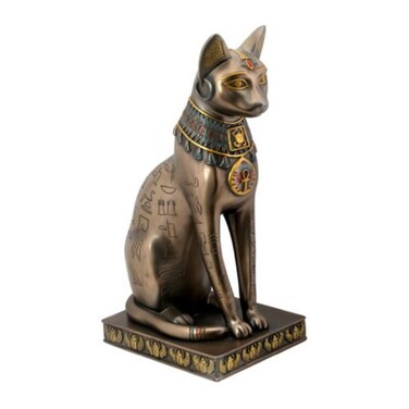 Egyptian Bronze Bastet Collectible Figurine