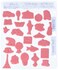 Stampers Anonymous Tim Holtz Cling Rubber Stamp Set 7 by 85Inch Tiny Things