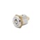 FJM Security 2610BKD Tubular Push Lock with Chrome Finish Keyed Different