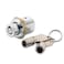 FJM Security 2610BKD Tubular Push Lock with Chrome Finish Keyed Different