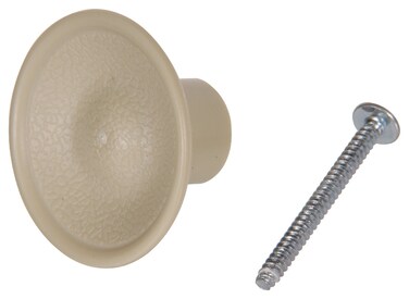 The Hillman Group 57026 Ivory Knob for Bifold Door with Screw 1 34Inch 2Pack