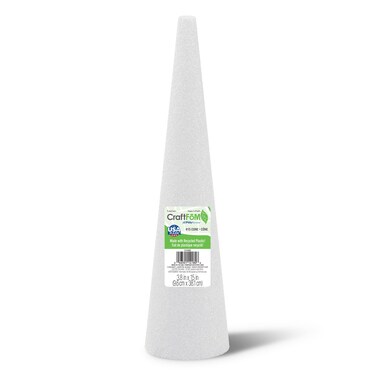 FloraCraft CraftFM Cone 38 Inch x 148 Inch White