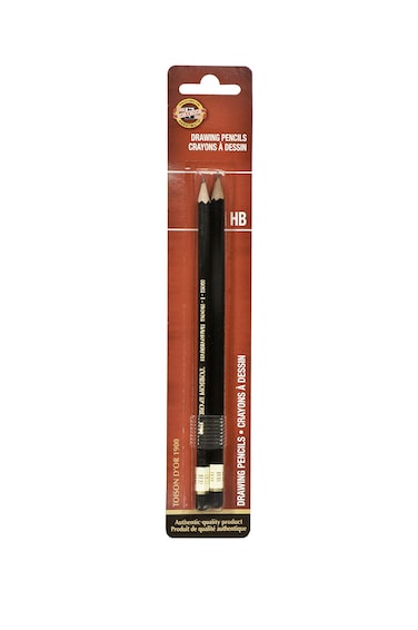 KohINoor Toison dOr Graphite Pencil HB Degree 2 Pack FA1900HBBC  Black