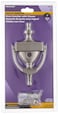 Hillman 852725 Satin Door Knocker 7 Nickel with Viewer
