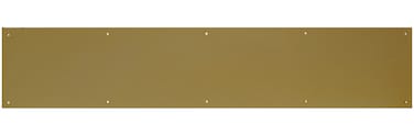 Hardware Essentials 852739 Hillman 852739Aluminum Kick PlateBright Finish 6 x 34 6 Inch x 34 Inch Brass Aluminum