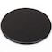 Dacasso Black Leather 4Round Coaster Set