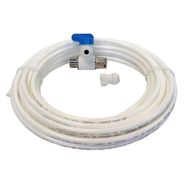John Guest Water Supply Kit with White LLDPE Tubing Push to Connect Plastic Plumbing Fitting WSKW