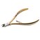 Rui Smiths Professional Cuticle Nippers GoldPlated Carbon Steel French Handle Double Spring 6mm Jaw Full Jaw