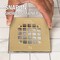 Oatey 42363 Universal 414 in SnapTite Square Shower Strainer with Tile Ring in Brushed Gold