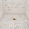 Oatey 42363 Universal 414 in SnapTite Square Shower Strainer with Tile Ring in Brushed Gold
