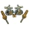 LASCO 019403 American Standard Renu Series Two Valve Tub or Shower Trim Kit with Stems Handles Flanges and Nipples Chrome