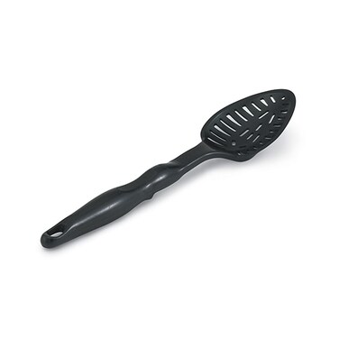Vollrath 84320 13 14 High Heat Nylon Slotted Spoon Black