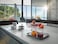 Blomus Basic Condiment Lid 3 oz Glass and Brushed Stainless Steel