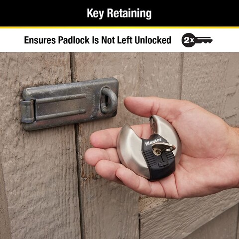 Master Lock M40XKADCCSEN M40XKAD Discus Lock Keyed Alike Silver