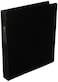Universal UNV20761 Deluxe 1 in Capacity NonView DRing Binder with Label Holder  Black
