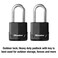 Master Lock M515XTLH Magnum Heavy Duty Padlock with Key 2 Pack KeyedAlike Black
