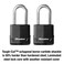 Master Lock M515XTLH Magnum Heavy Duty Padlock with Key 2 Pack KeyedAlike Black