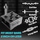 Yes4All Barbell Holder Vertical Storage Rack for Home Gym Organizer Barbell Storage Rack Fit 2inch Olympic Bars Curl Bars Triceps Bars Dumbbell Handles Deluxe