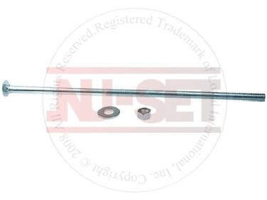 NUSet Lock  38 by 14 Steel Carriage Bolt  Zinc Plated Carriage Bolt for Corrosion Resistance  Home Improvement  Door Hardware