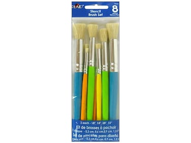 Plaid Stencil Brush Set 8Piece 0289956