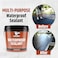 Liquid Rubber Waterproof Sealant  MultiSurface Leak Repair Indoor and Outdoor Coating WaterBased Easy to Apply Original Black 1 Quart
