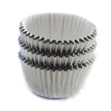 Norpro Silver Mini Foil Baking CupsLiners 60Count