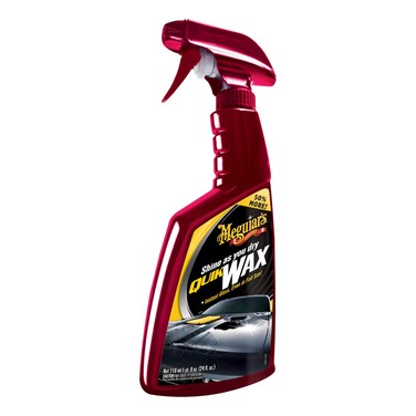 Meguiars Quik Wax  EasytoUse Spray Wax to Add Gloss Shine and Protection  Car Spray Wax that can be used as a Wet or Dry Car Wax  Spray on and Wipe Off Shine Booster Spray 24 Oz