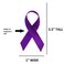 Exclusive USA  American Made 250 Purple Satin Domestic Violence  Alzheimers Awareness Ribbons  Bag of 250 Fabric Ribbons with Safety Pins