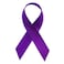 Exclusive USA  American Made 250 Purple Satin Domestic Violence  Alzheimers Awareness Ribbons  Bag of 250 Fabric Ribbons with Safety Pins
