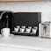 Mind Reader 4Compartment Single Serve Coffee Pod Dispenser 120 Pod Capacity Breakroom 145 L x 9 W x 1225 H Black
