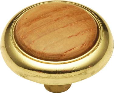 Hickory Hardware P715OAK 118Inch Wood Grain Cabinet Knob Oak