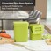 EKO Puro WallMounted Trash Can with Lid 132 Gal  5L Hanging Trash Can Small Kitchen Compost Bin for Counter Top Mini Food Waste Bin Green