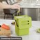 EKO Puro WallMounted Trash Can with Lid 132 Gal  5L Hanging Trash Can Small Kitchen Compost Bin for Counter Top Mini Food Waste Bin Green