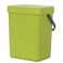 EKO Puro WallMounted Trash Can with Lid 132 Gal  5L Hanging Trash Can Small Kitchen Compost Bin for Counter Top Mini Food Waste Bin Green