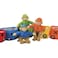 Constructive Playthings Toys Velour Bilingual Play  Learn Monkey Train for Kids