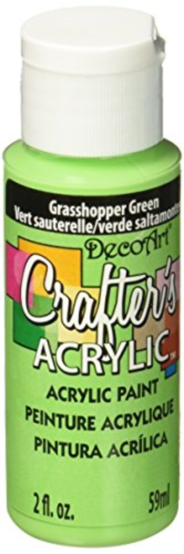 DecoArt Crafters Acrylic Paint 2Ounce Grasshopper Green