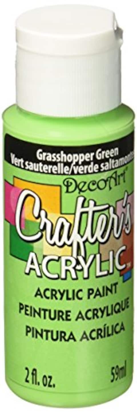 DecoArt Crafters Acrylic Paint 2Ounce Grasshopper Green