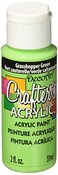 DecoArt Crafters Acrylic Paint 2Ounce Grasshopper Green