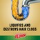 LiquidPlumr ProStrength Hair Eliminator Gel Clog Remover Hair Clog Remover and Drain Opener Safe for All Septic Systems and Pipes 16 fl oz Bottle