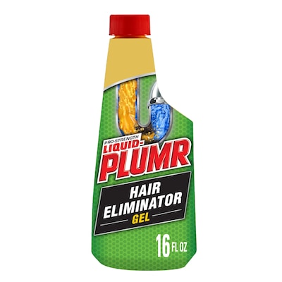 LiquidPlumr ProStrength Hair Eliminator Gel Clog Remover Hair Clog Remover and Drain Opener Safe for All Septic Systems and Pipes 16 fl oz Bottle