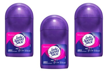 Lady Speed Stick Invisible Dry Power Antiperspirant Deodorant RollOn Fresh Fusion 17 Ounce Pack of 3