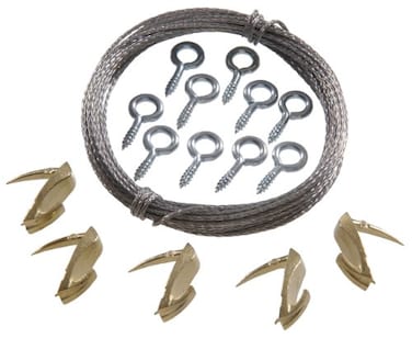 Hillman 122395 Wall Biter Light Duty Kit Card No Size Brass