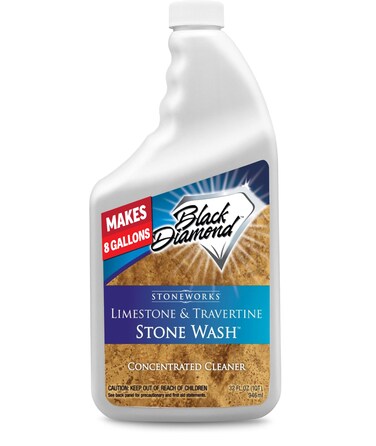 Black Diamond Stoneworks Limestone and Travertine Floor Cleaner Natural Stone Marble Slate Polished Concrete honed or tumbled surfaces Concentrated Ph Neutral 1Quart
