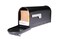 Architectural Mailboxes Chadwick Galvanized Steel Post Mount Mailbox 8950B10 Black Medium Capacity